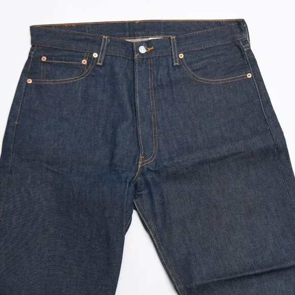 Levi's 501 XX rigid finish jeans.